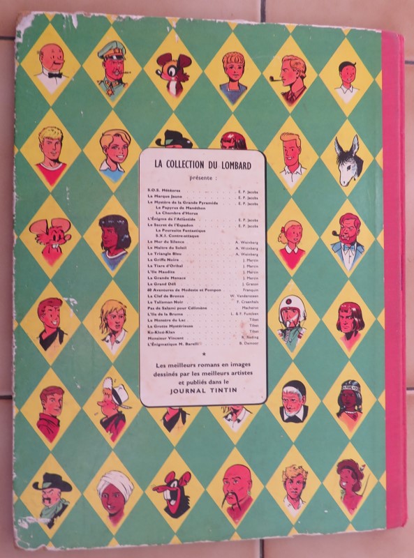 BD BLAKE ET MORTIMER LA MARQUE JAUNE DE 1959