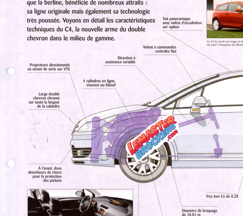 FICHE CITROEN C4 COUPE 2004