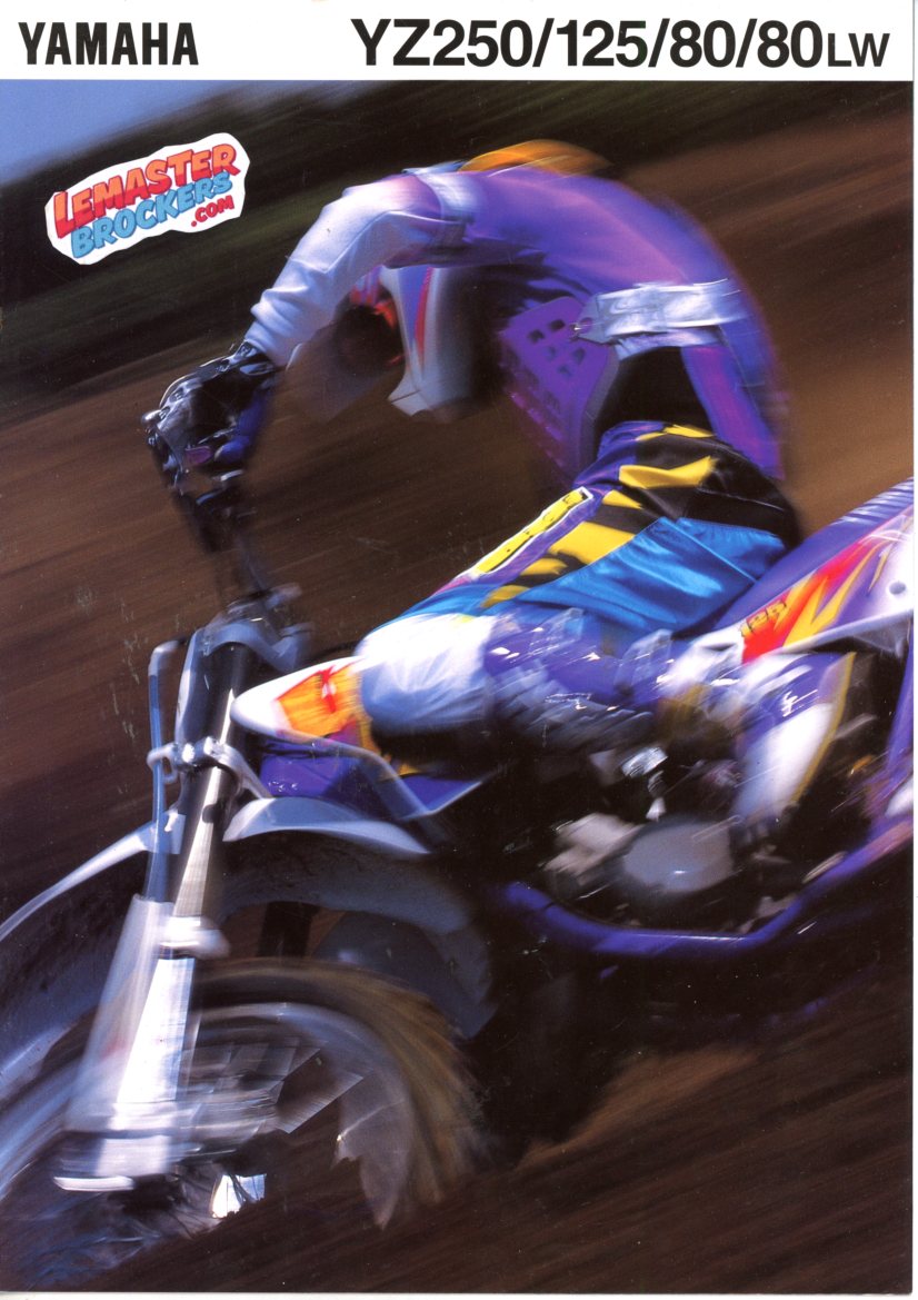 BROCHURE MOTO YAMAHA YZ250 YZ125 YZ80 YZ80LW 1995