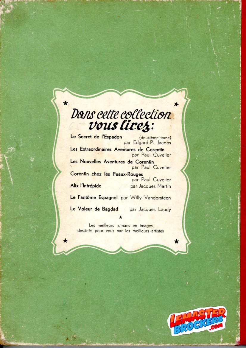 BD LE SECRENT DE LESPADON T1 - EO 1950