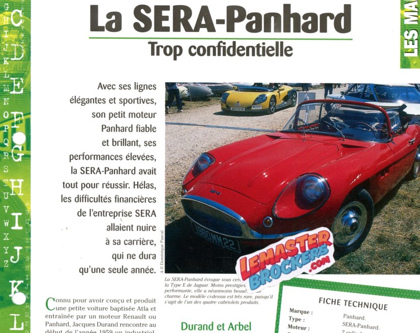Consultez nos documents: brochures, posters, notices, et plus sur Panhard.