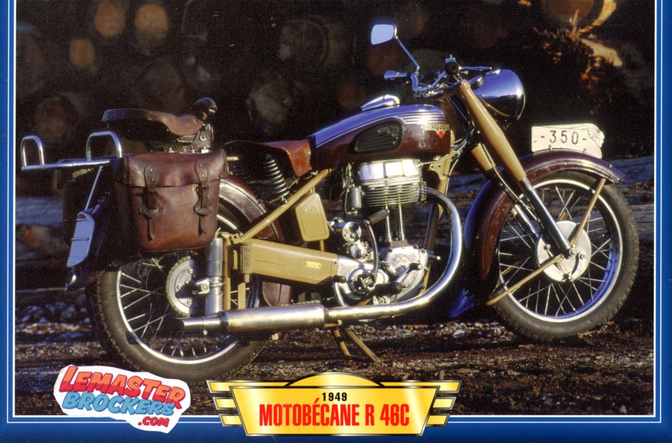 FICHE MOTO MOTOBECANE R46C 1949