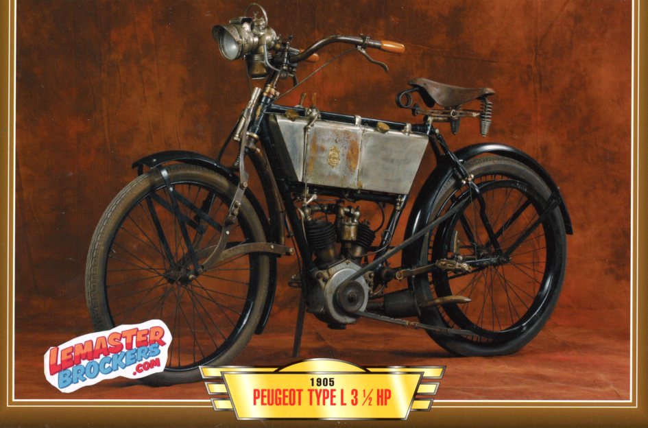FICHE MOTO PEUGEOT TYPE L 3 1/2 HP 1905
