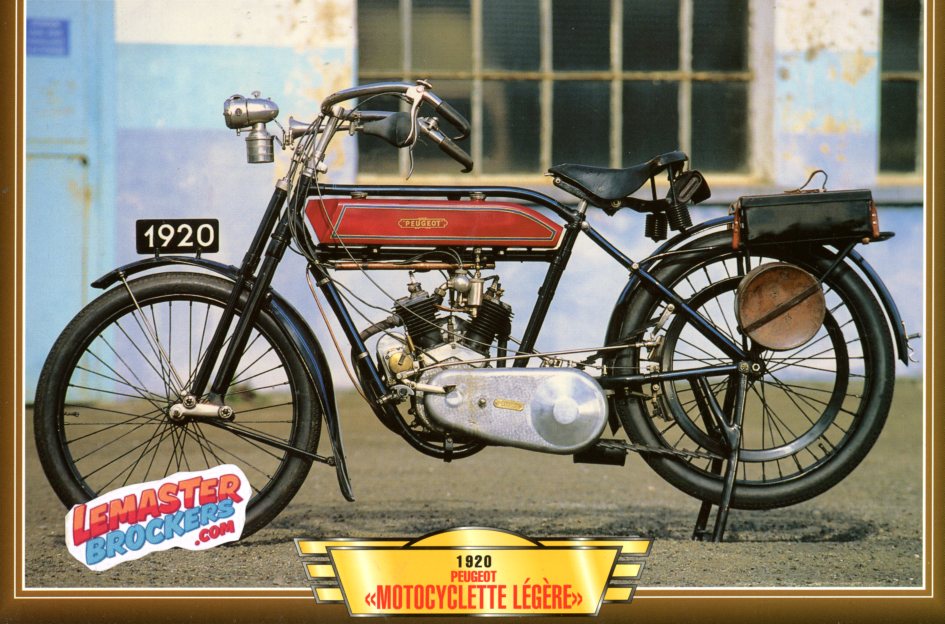 FICHE MOTO PEUGEOT MOTOCYCLETTE LEGERE 1920