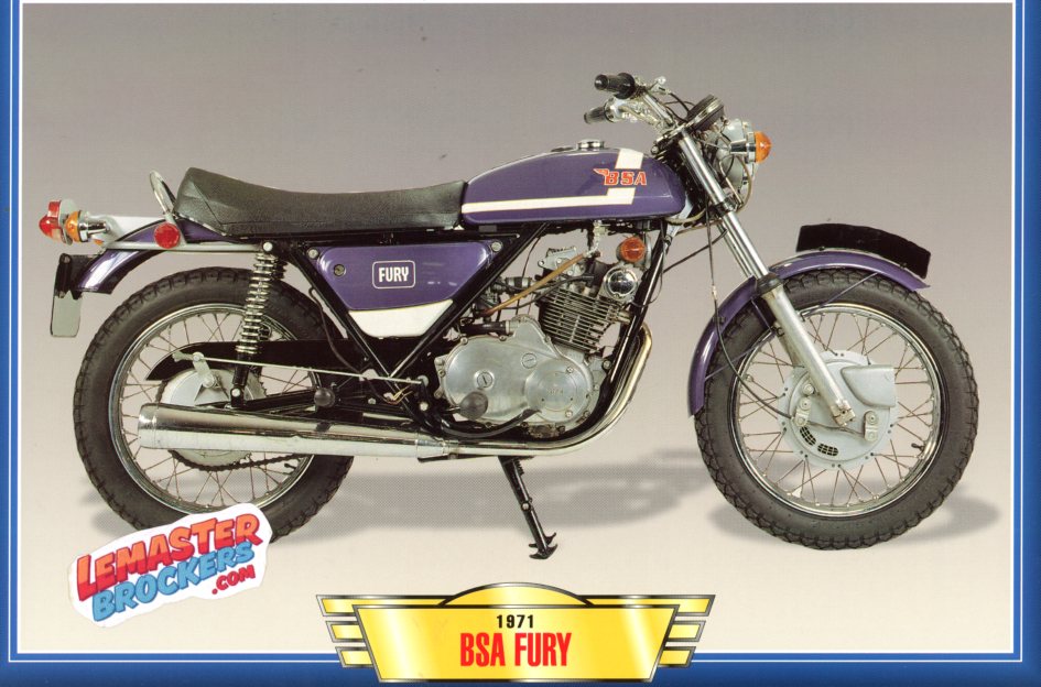 FICHE MOTO BSA FURY 1980