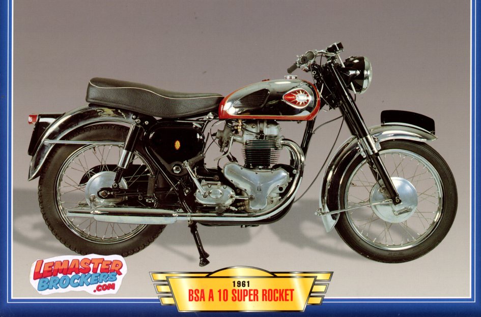 FICHE MOTO BSA A10 SUPER ROCKET 1961