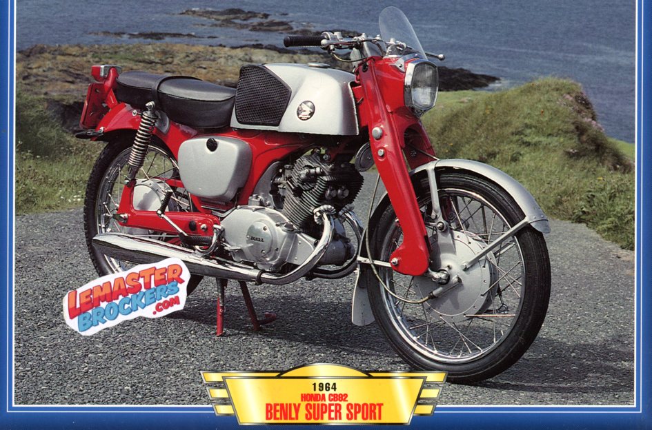 FICHE MOTO HONDA CB82 BENLY SUPER SPORT 1964