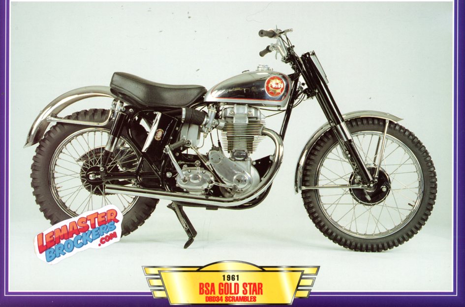 FICHE MOTO BSA B40 STAR 1961