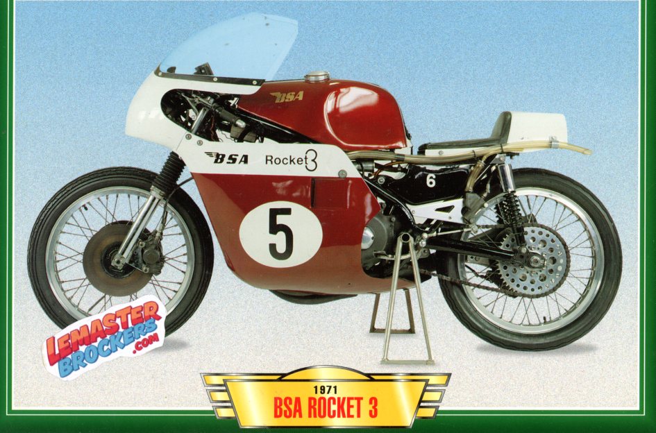 FICHE MOTO BSA ROCKET 3 1971