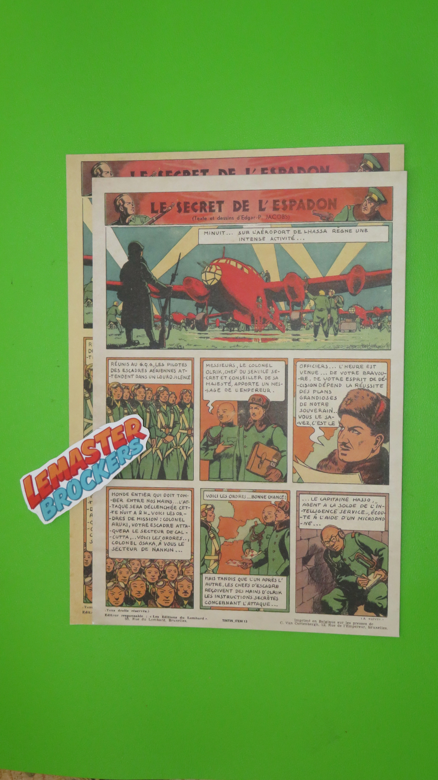 LOT TINTIN DU JOURNAL NUMERO UN