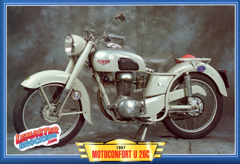 FICHE MOTOCONFORT U 26C 1957