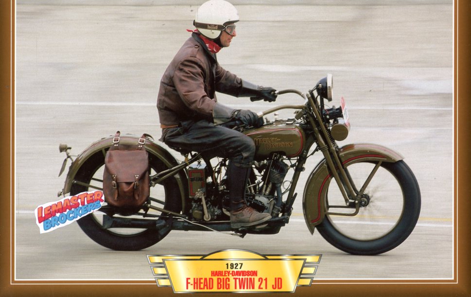 FICHE MOTO HARLEY-DAVIDSON 1200 21JD F-HEAD BIG TWIN 1927