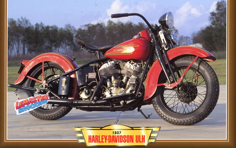 FICHE MOTO HARLEY-DAVIDSON ULH 1937