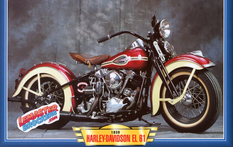 FICHE MOTO HARLEY-DAVIDSON EL 61 V-TWIN 1939