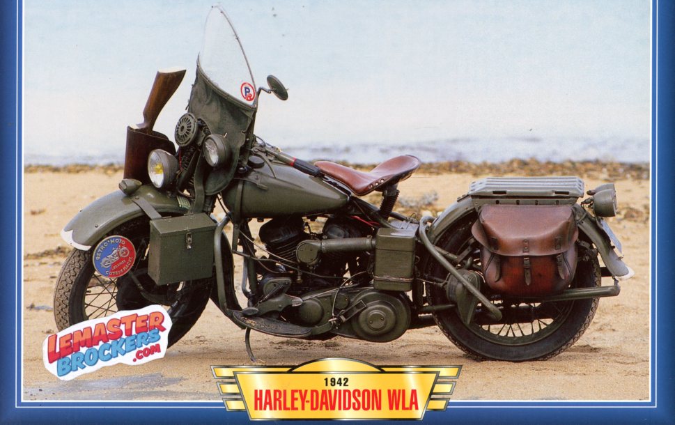 FICHE MOTO HARLEY-DAVIDSON WLA 1942