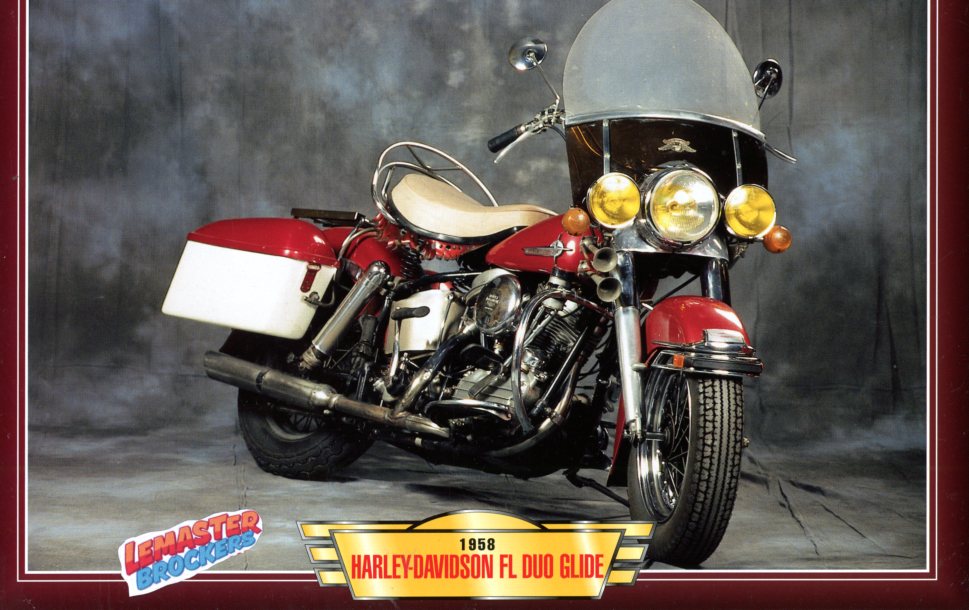 FICHE MOTO HARLEY-DAVIDSON FL DUO GLIDE 1958
