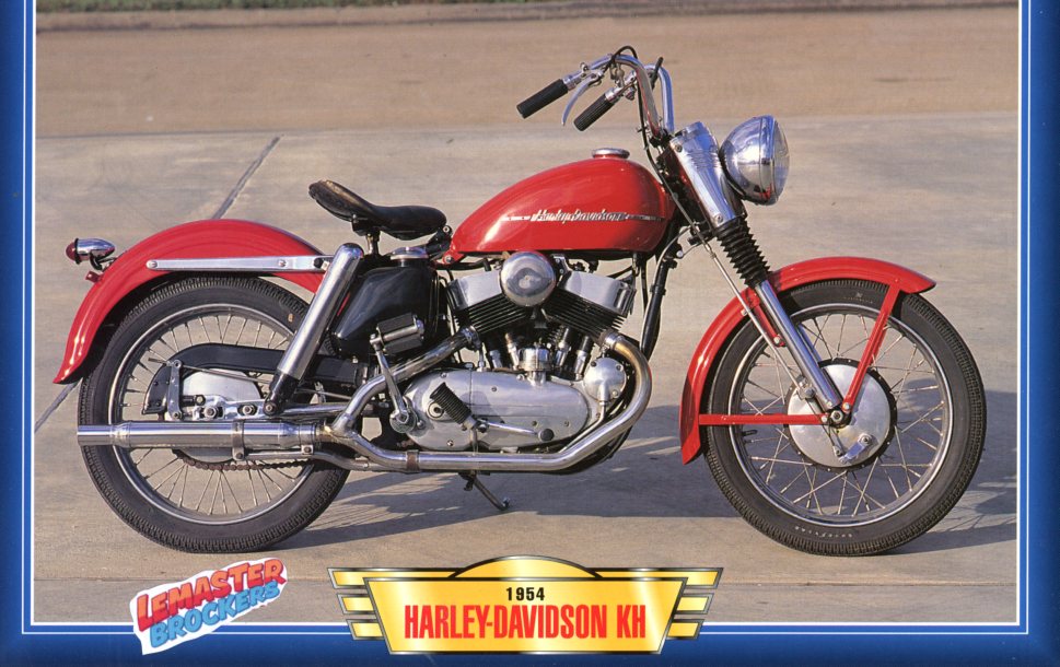 FICHE MOTO HARLEY-DAVIDSON KH 1954