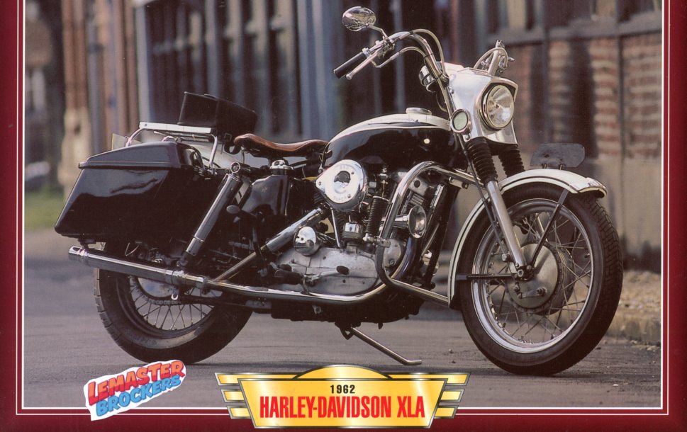 FICHE MOTO HARLEY-DAVIDSON XLA 1962