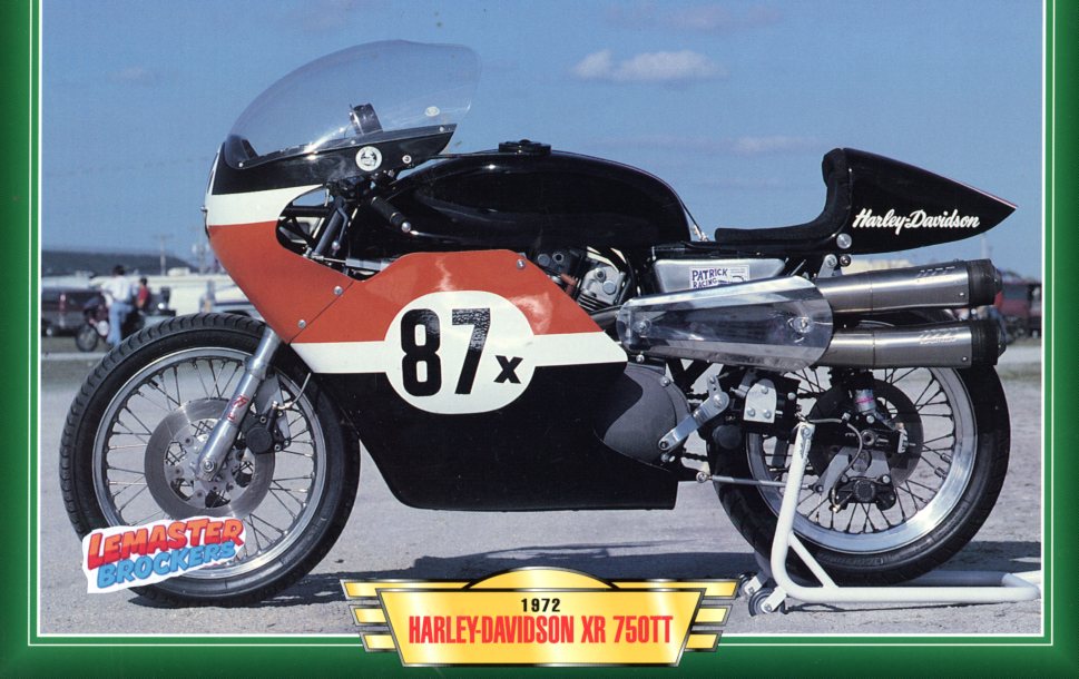 FICHE MOTO HARLEY-DAVIDSON XR 750TT 1972
