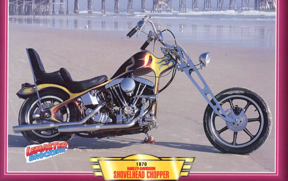 FICHE MOTO HARLEY-DAVIDSON SHOVELHEAD CHOPPER 1970