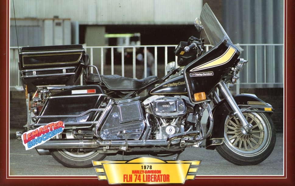 FICHE MOTO HARLEY-DAVIDSON FLH 74 LIBERATOR 1978