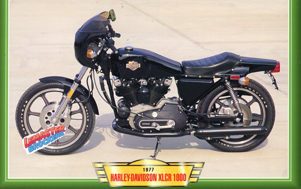 FICHE MOTO HARLEY-DAVIDSON 1000 XLCR 1977