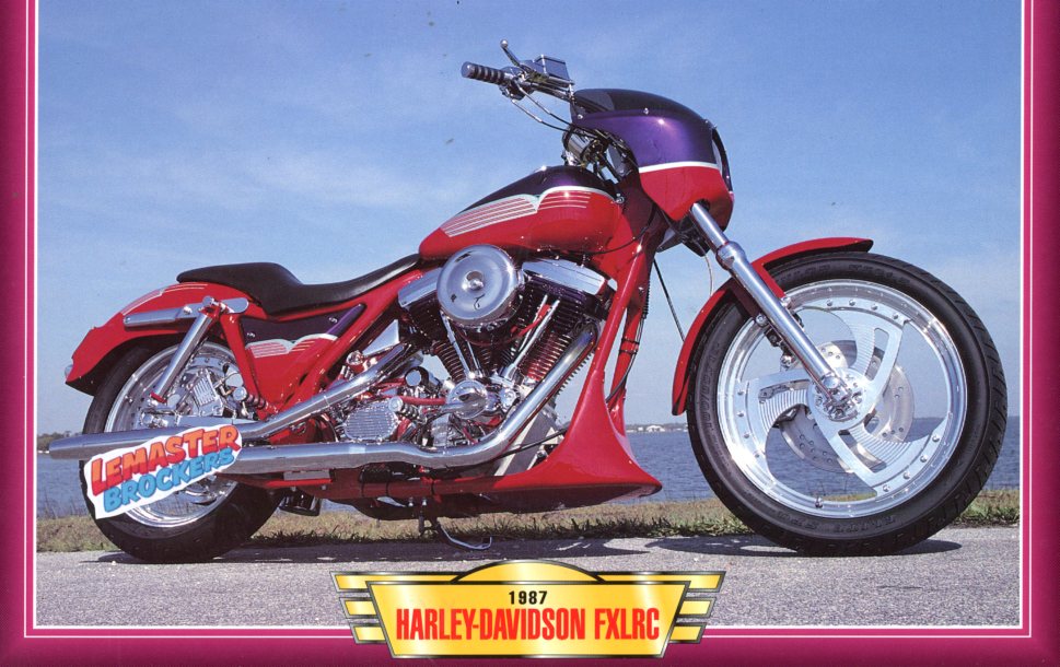 FICHE MOTO HARLEY-DAVIDSON FXLRC 1987