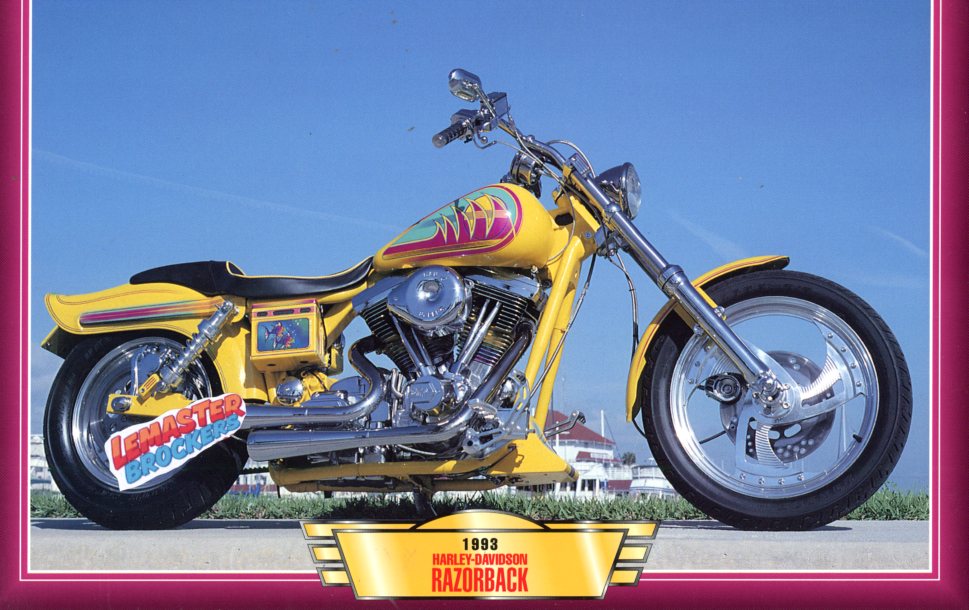 FICHE MOTO HARLEY-DAVIDSON RAZORBACK 1993