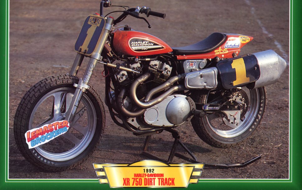 FICHE MOTO HARLEY-DAVIDSON XR 750 DIRT TRACK 1992