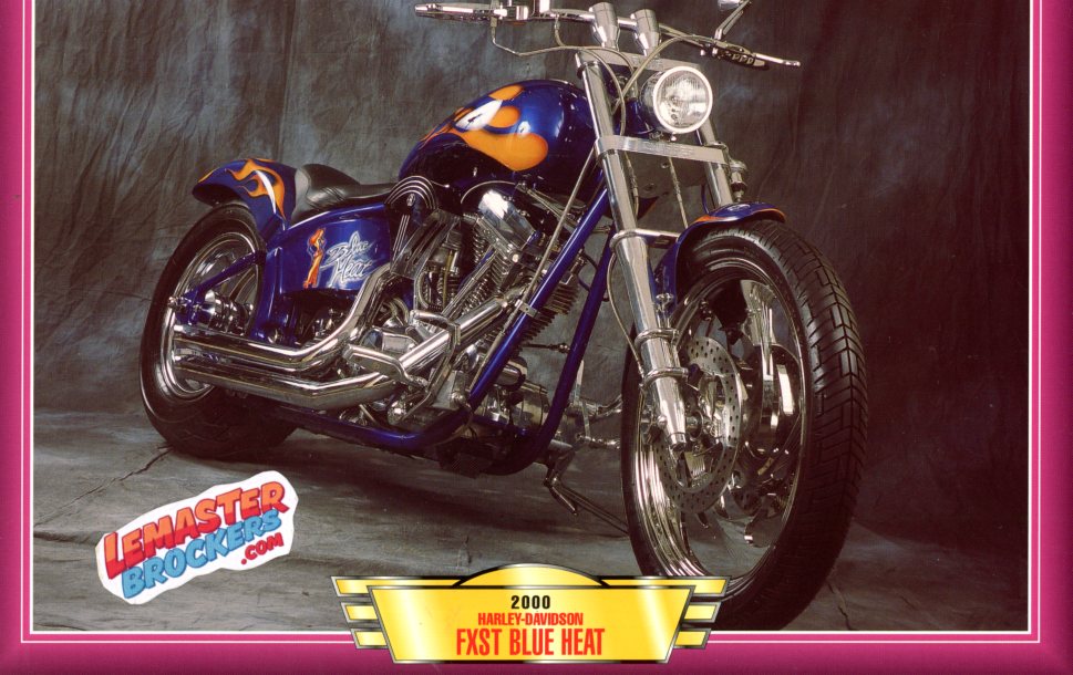 FICHE MOTO HARLEY-DAVIDSON FXST BLUE HEAT 2000