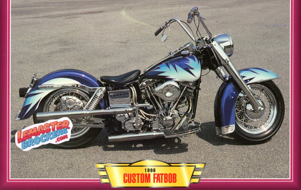 FICHE MOTO CUSTOM FATBOB 1996