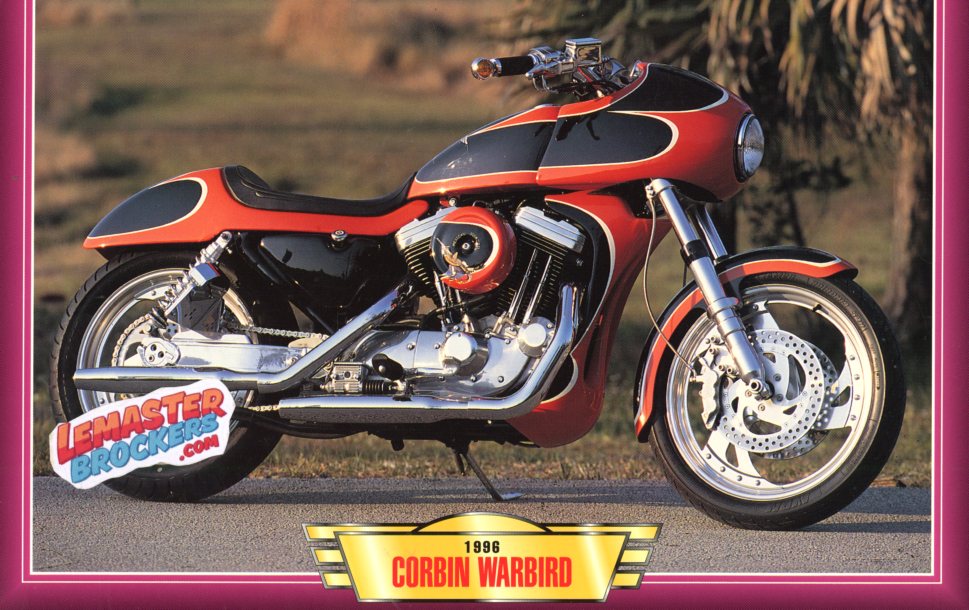 FICHE MOTO CORBIN WARBIRD 1996