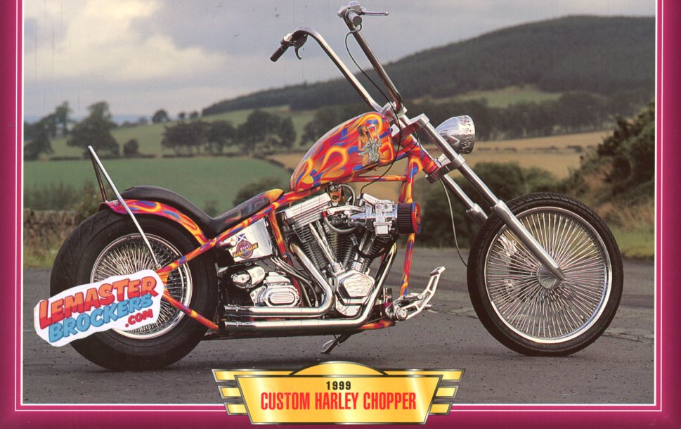 FICHE MOTO CUSTOM HARLEY CHOPPER 1999