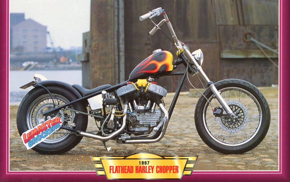 FICHE MOTO FLATHEAD HARLEY CHOPPER 1997
