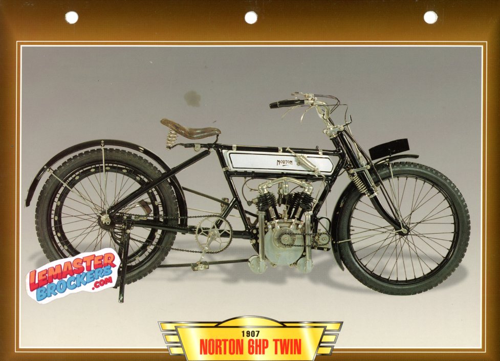 FICHE MOTO NORTON 6HP TWIN 1907