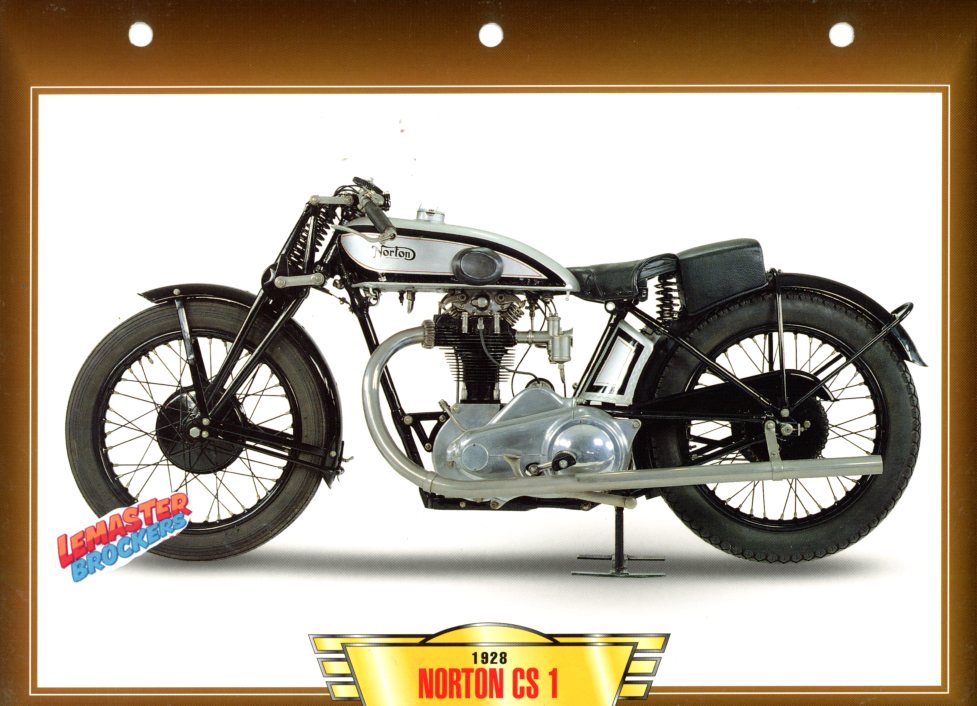 FICHE MOTO NORTON CS1 1928