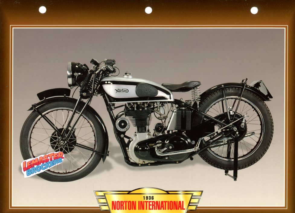 FICHE MOTO NORTON INTERNATIONAL 1936