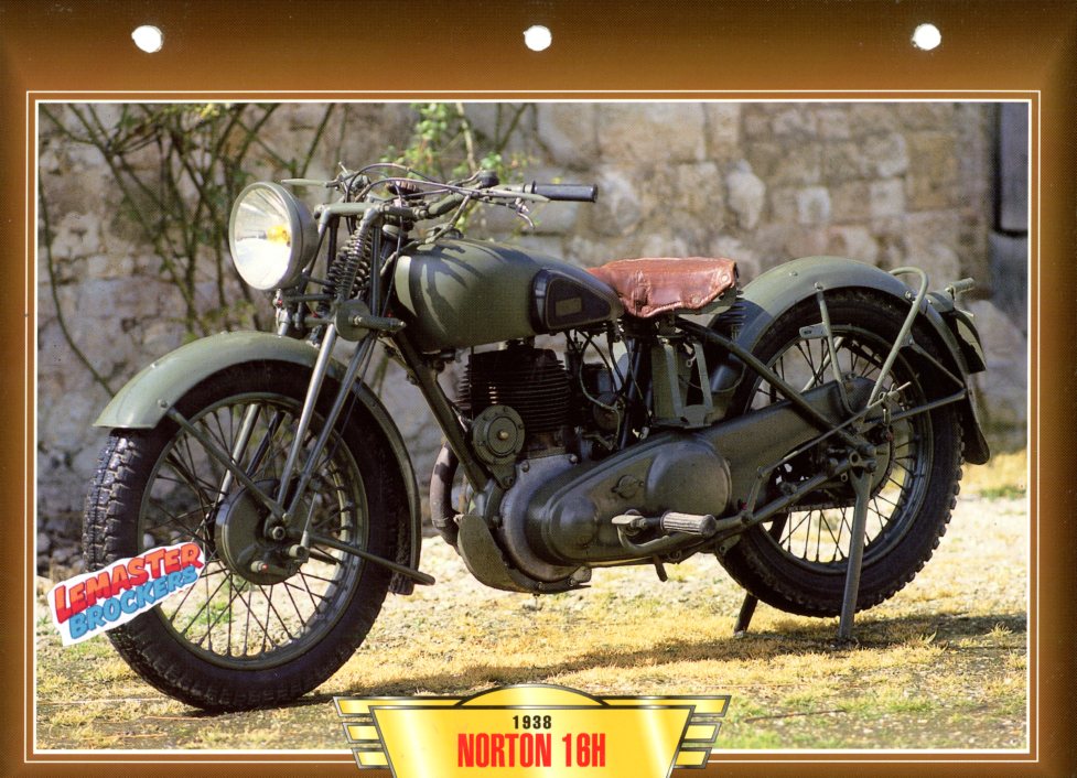 FICHE MOTO NORTON 16H 1938