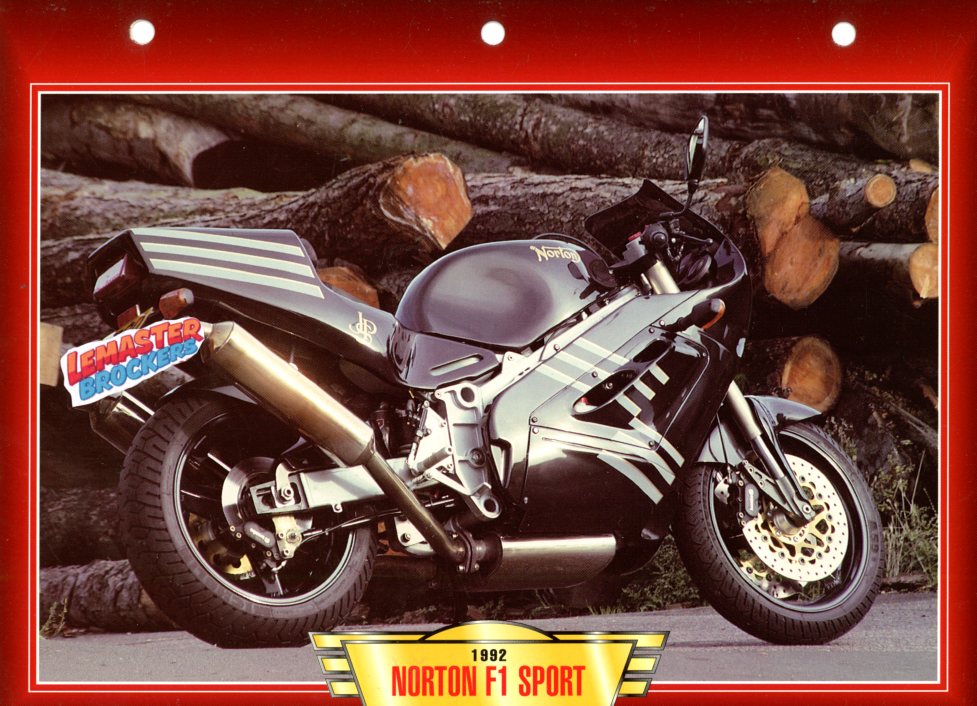 FICHE MOTO NORTON F1 SPORT 1992