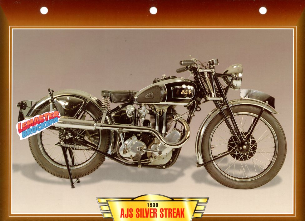 FICHE MOTO AJS SILVER STREAK 1938
