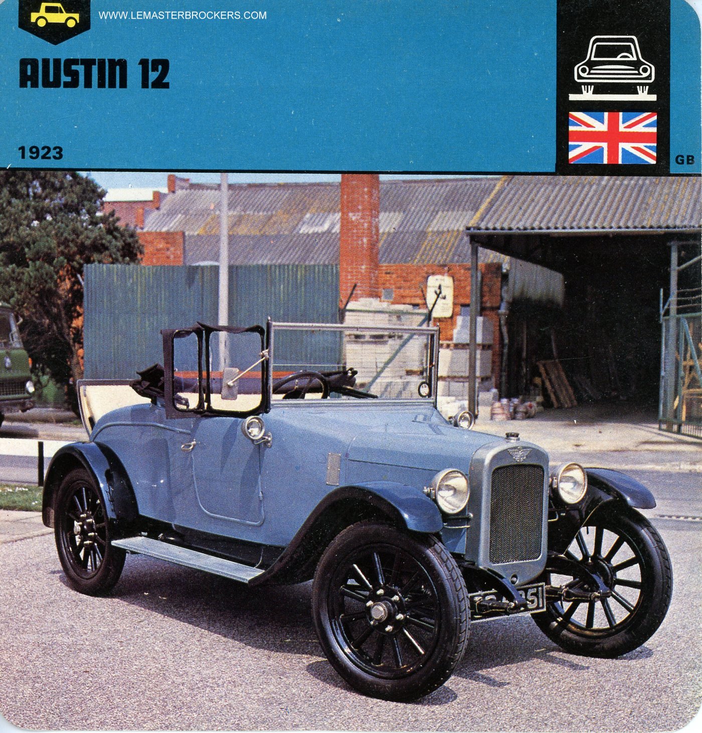 FICHE AUTO AUSTIN 12 - 1923