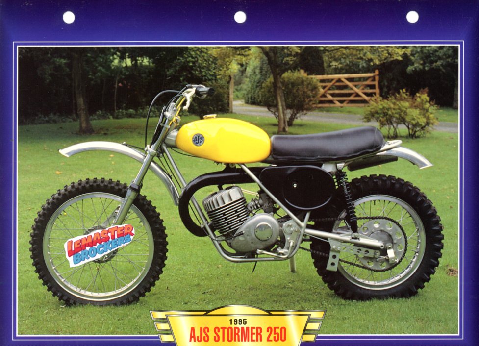 FICHE MOTO AJS 250 STORMER 1995