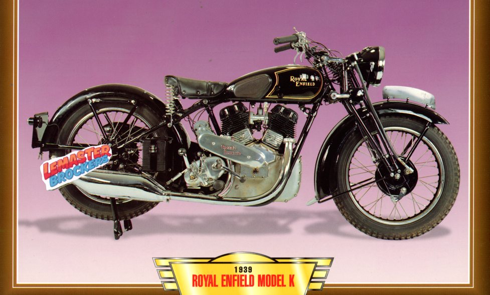 FICHE MOTO ROYAL ENFIELD 1140 K 1939