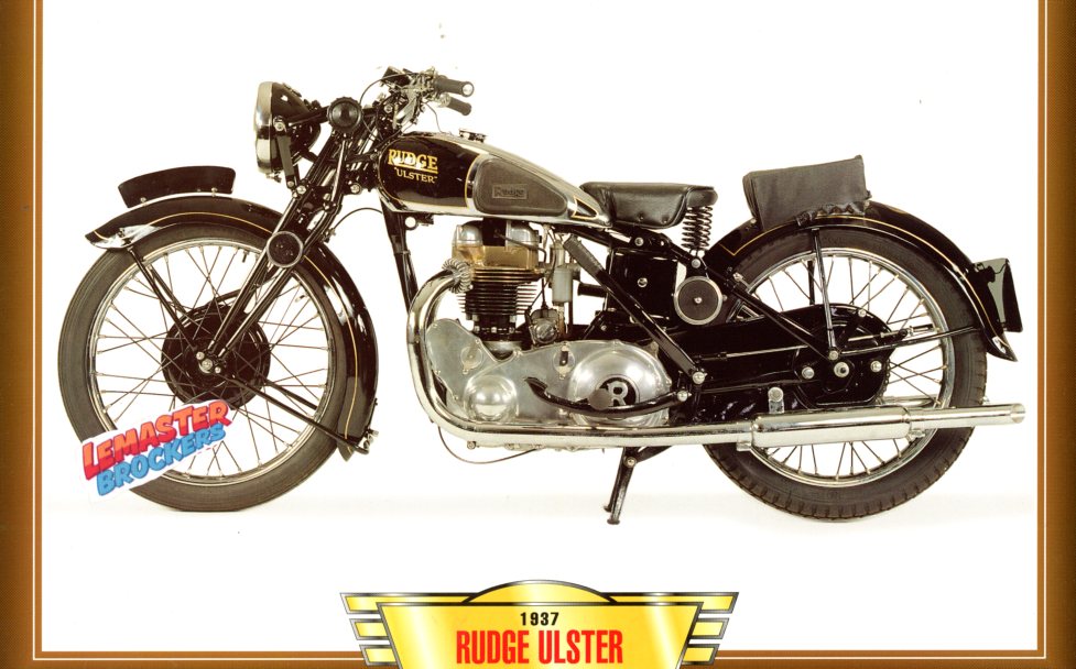 FICHE MOTO RUDGE ULSTER 1937