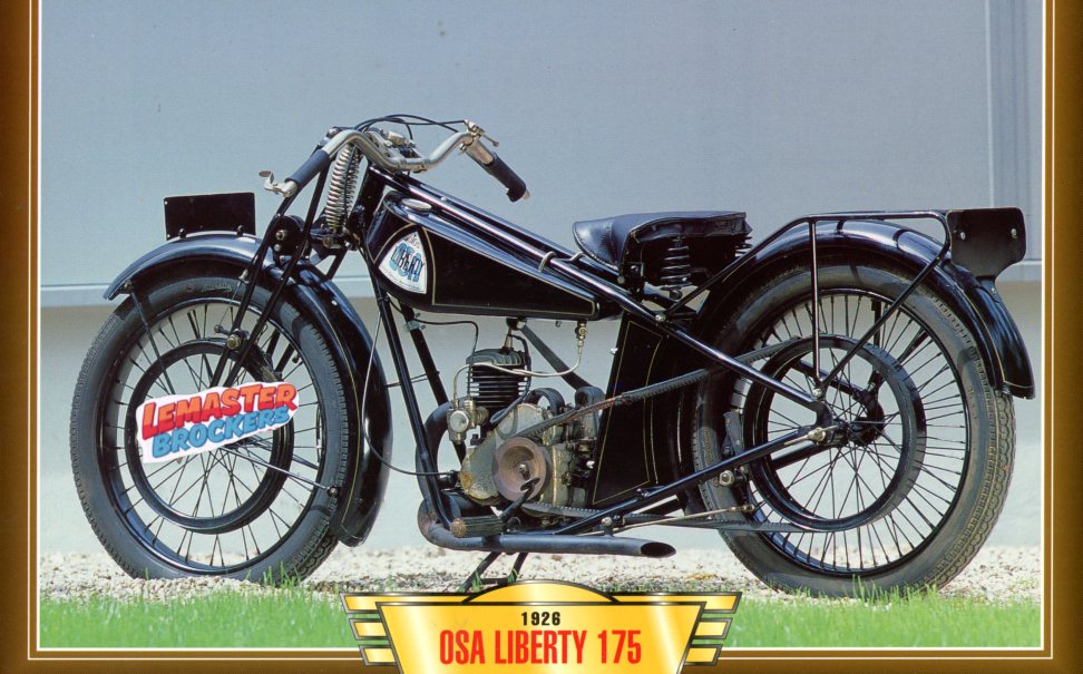 FICHE MOTO OSSA 175 LIBERTY 1926