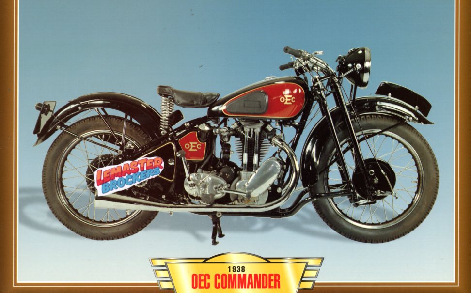 FICHE MOTO OEC COMMANDER 1938