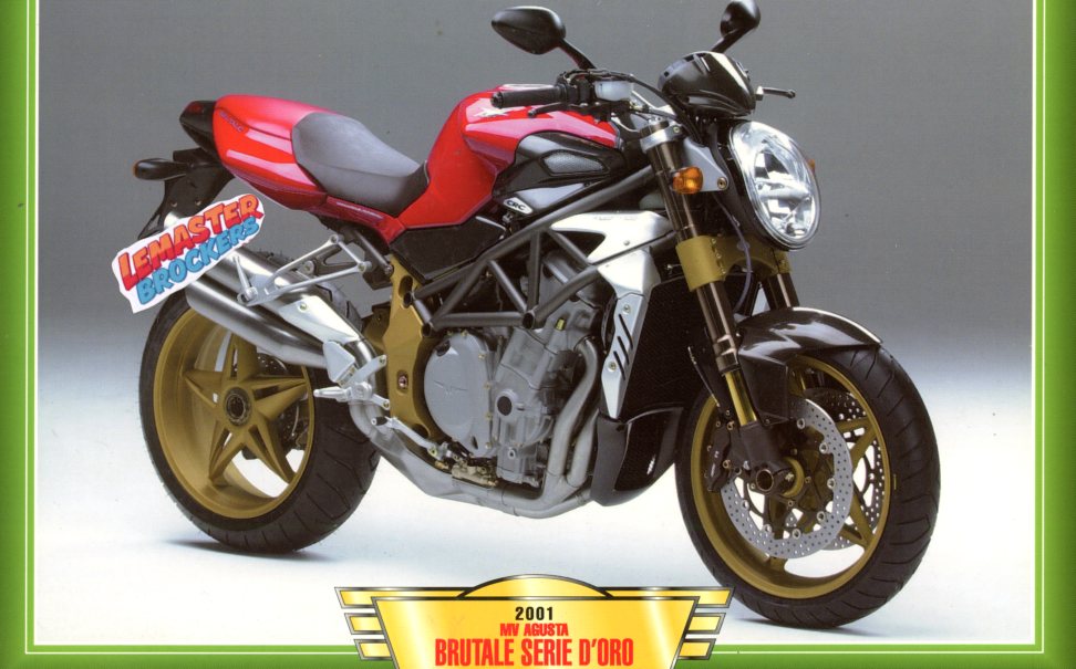 FICHE MOTO MV AGUSTA BRUTALE DORO 2001