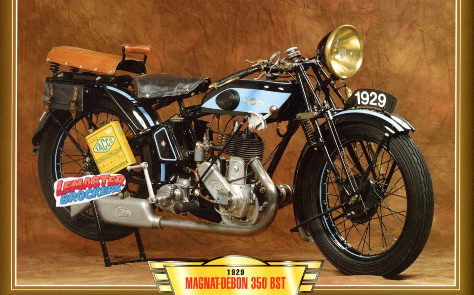 FICHE MOTO MAGNAT-DEBON 350 BST 1929