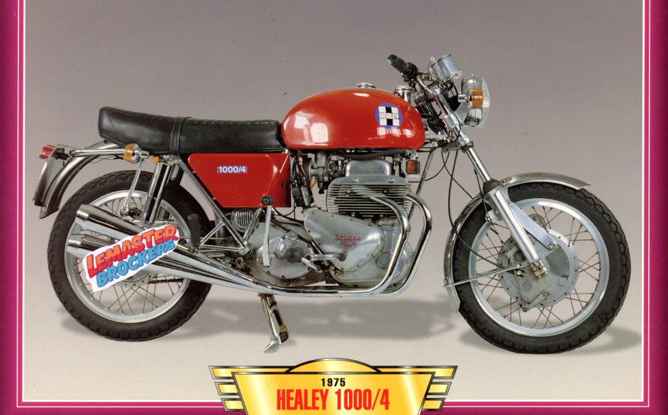 FICHE MOTO HEALEY 1000/4 ARIEL SQUARE FOUR 1975