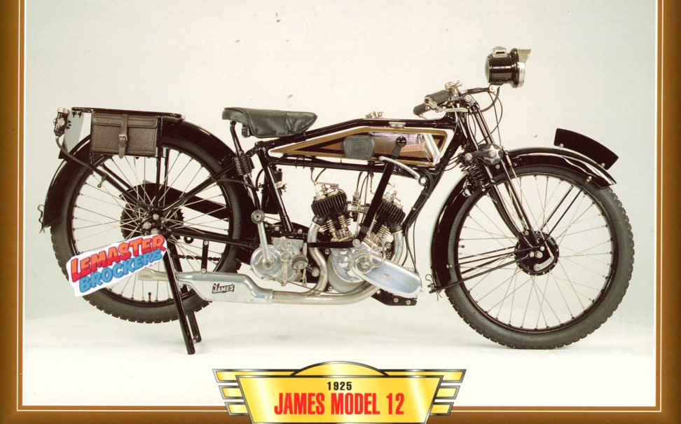FICHE MOTO JAMES MODEL 12 V-TWIN 498CC 1925
